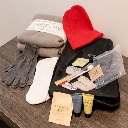 45 Piece Camping Backpack Outdoor Hygiene Kit Essentials, Individually Wrapped Personal Hygiene Kits for Homeless Men, Women - Image 9