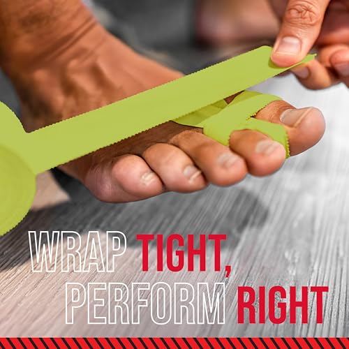 Image of Ringside 1 inch Athletic Trainers Tape, Cotton Kinesiology Tape for Combat Sports, Adhesive, 30 Foot Rolls, Yellow, 3 Pack