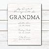 Personal prints my greatest blessings call me grandmapersonalized gift for grandmother with grandchildrens names and birthdays 8×10 easel backed canvas whitewashed wood  urban country home decor