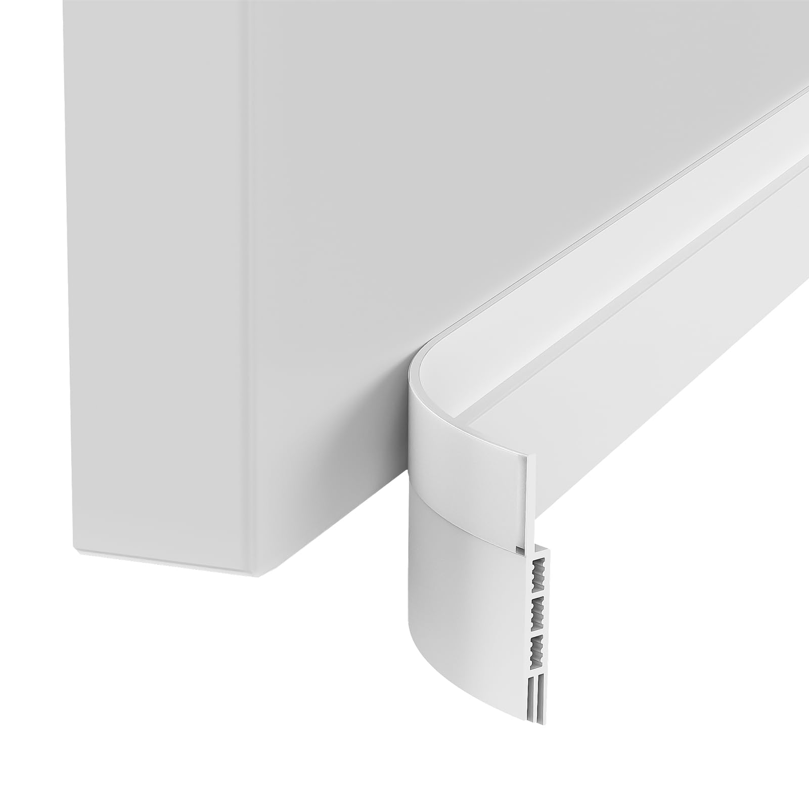 GRIFEMA GA4101 Burlete Puerta Entrada, Burlete Bajo Puerta Autoadhesivo, 100 cm x 5 cm, Blanco