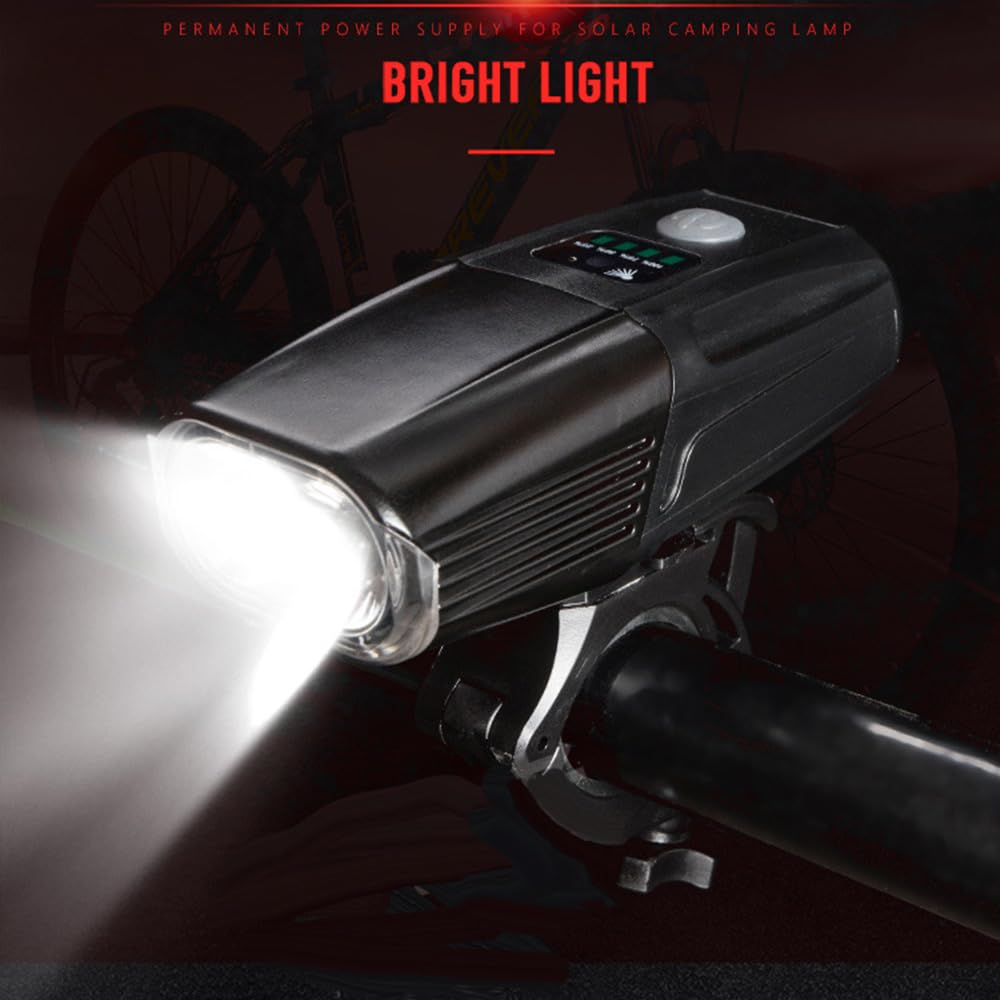 Fari Ricaricabili USB Luci per Biciclette Ciclismo Mountain Bike Fari 5200 Ma LED Torcia Elettrica