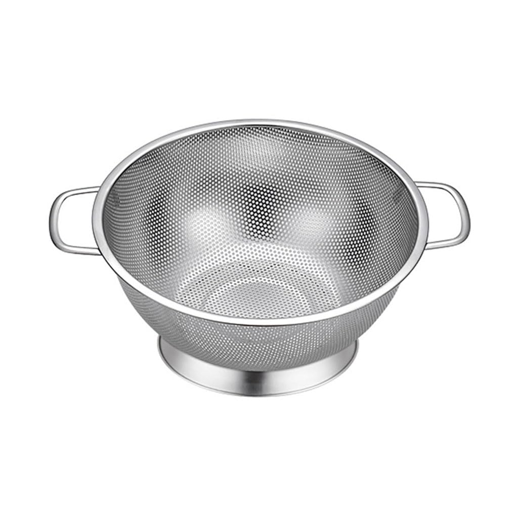 Set 2 Setacci In Acciaio Inox - Colino Pasta E Verdura Ø22.5 Cm, Doppio Manico, Microforato - Foto 8