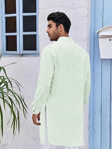 Image of BE ACTIVE Cotton Kurta for Men | Traditional and Classy Design | Indian Kurta | Full Sleeve Kurta