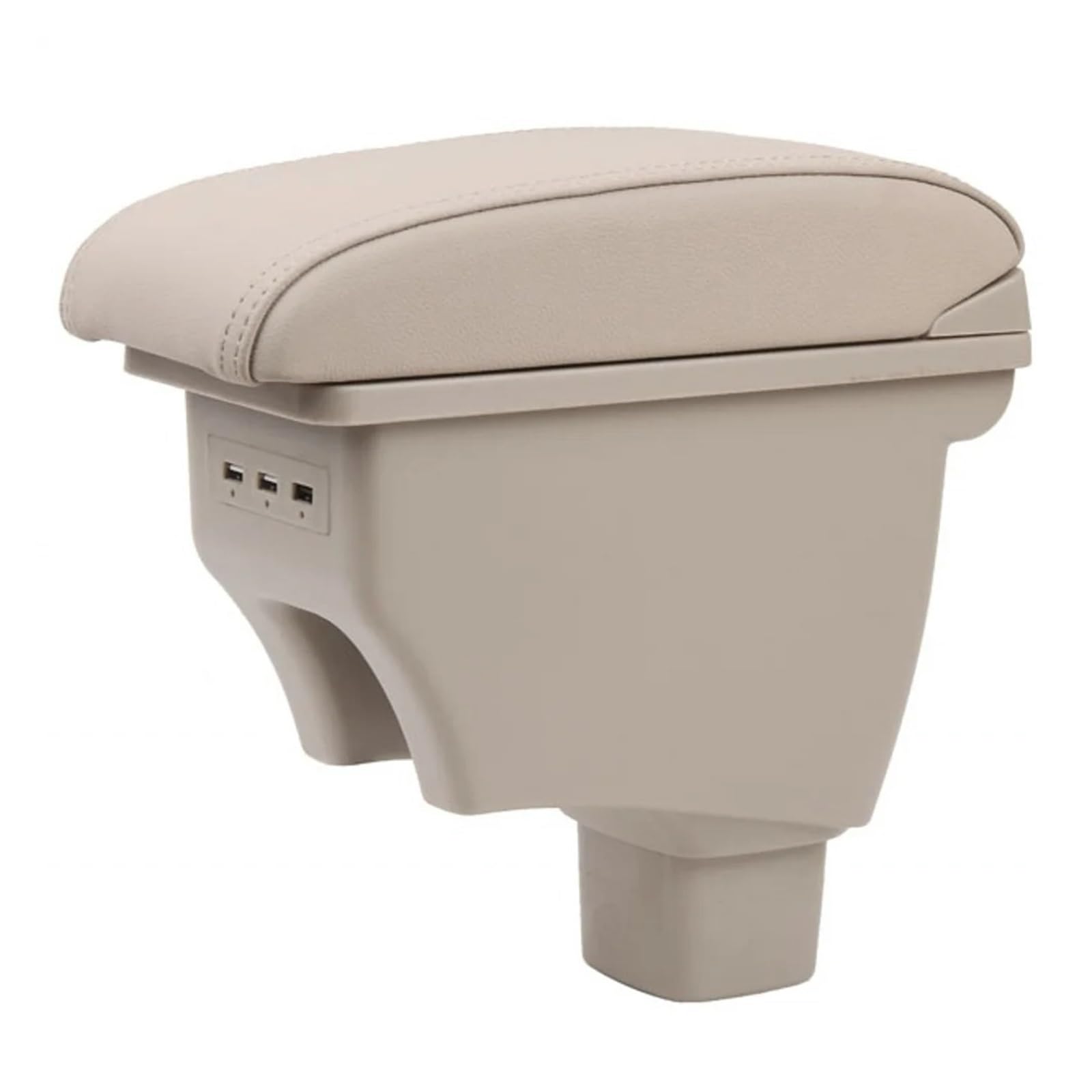 UMDJJU For Suzuki For Sx4 2007-2013 Car Rotatable Armrest Arm Rest Center Centre Console Storage Box Car Centre Console Armrest Box(Beige)