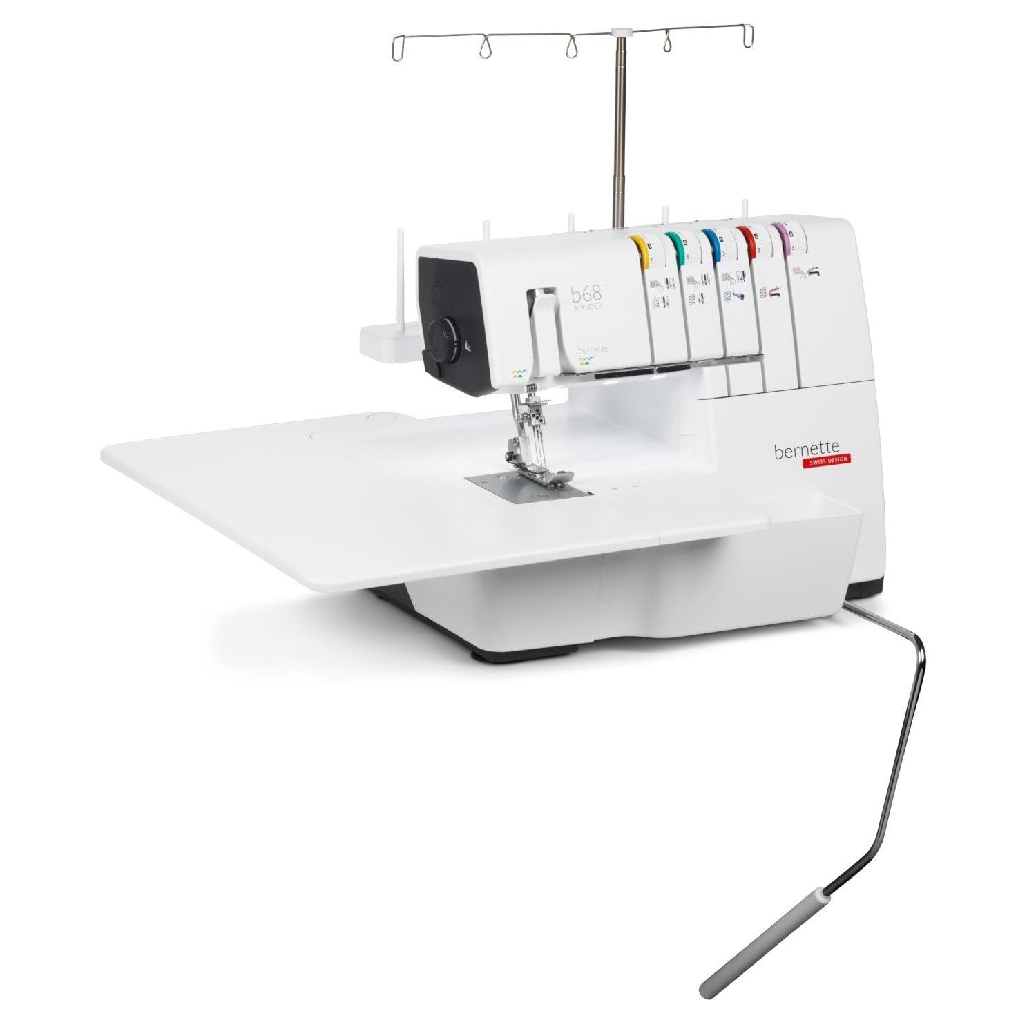 Bernette B68 overlock y punto de cobertura enhebrado automático