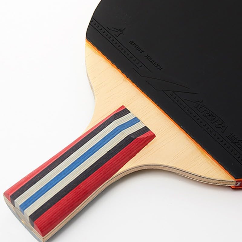 ZWJYNOUEU Penhold Ping Pong Paddle, Short Handle Table Tennis Racket with Carrying Case, Chinese Table Tennis Paddle for Beginners, Kids, Adults