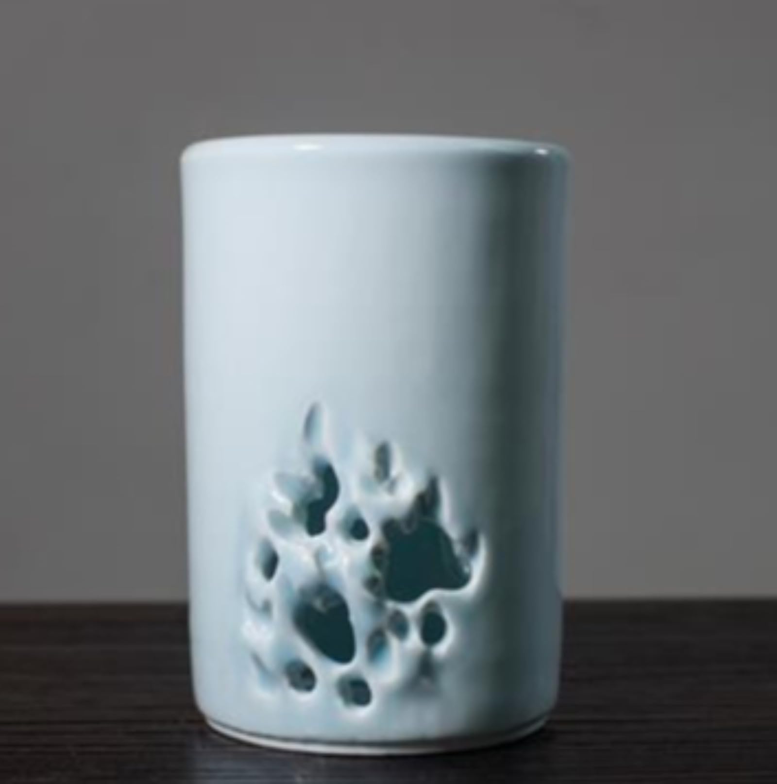 Keramik-Stifthalter, handgefertigt, 14 cm, chinesischer Stil