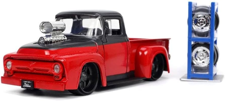 Amazon.com: Jada Toys Just Trucks 1:24 1956 Ford F-100 Pickup