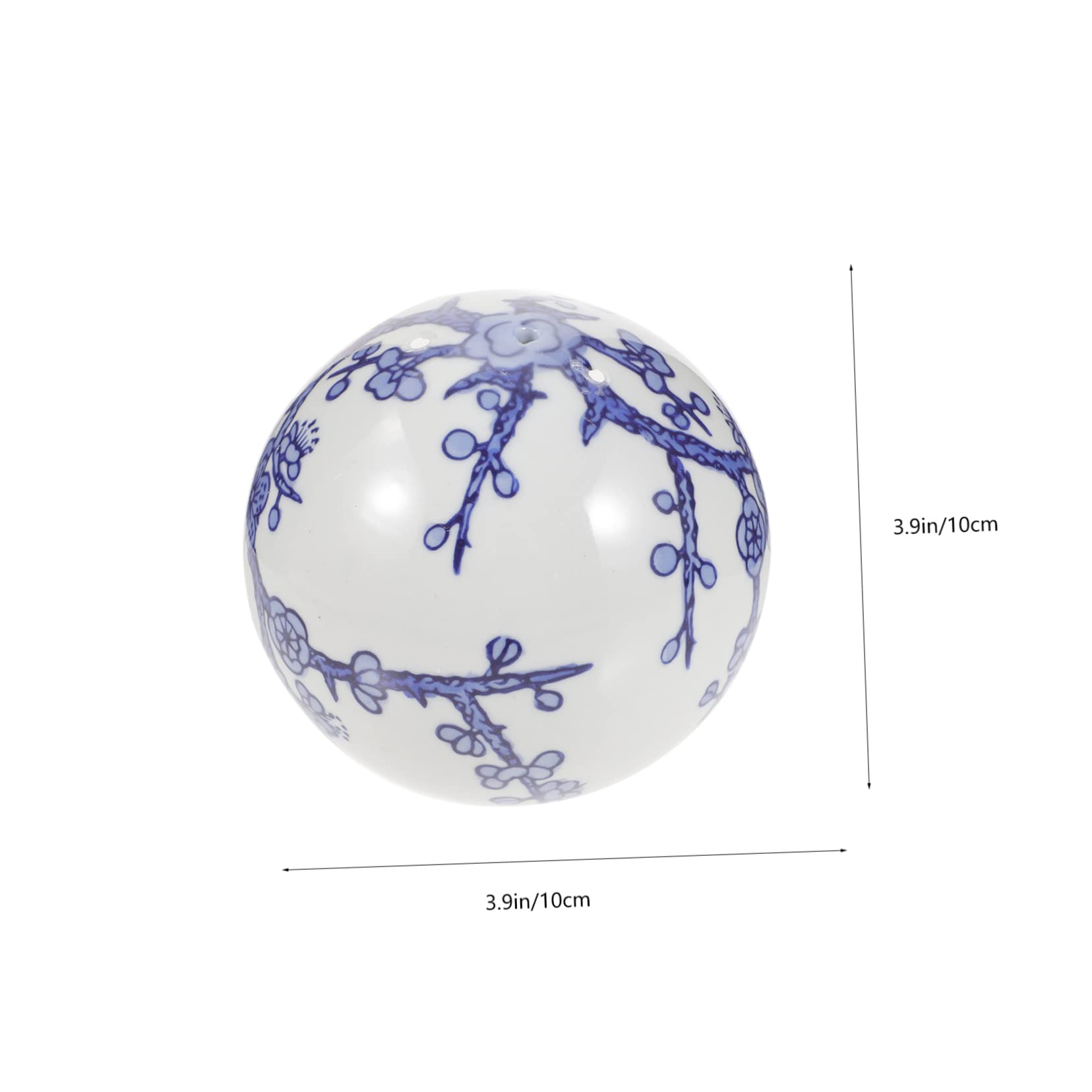 ULTECHNOVO 2pcs Boules Flottantes en Céramique pour Décoration D'aquarium, Ornements sans Bords Tranchants, Sécurisés pour Poissons, Style Chinois Élégant pour Aménagement D'aquarium