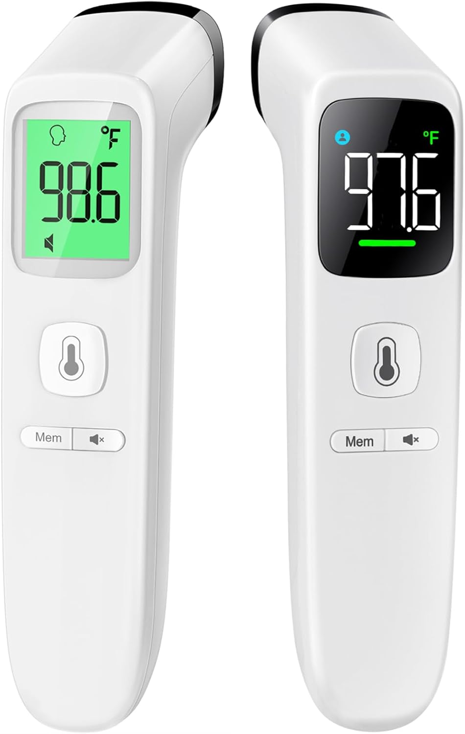 No-Touch Thermometer LCD White + LED White