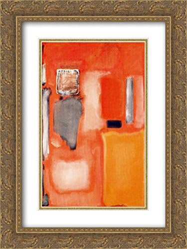 Mark Rothko 2X Matted 18x24 Gold Ornate Framed Art Print 'No. 19'