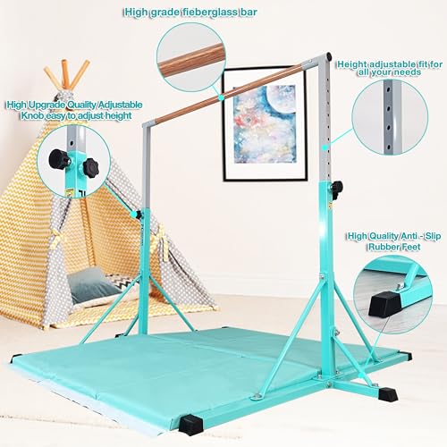 image for FC FUNCHEER Gymnastics bar,5FT/6FT Horizontal Bars, Adjutable Gymnasti