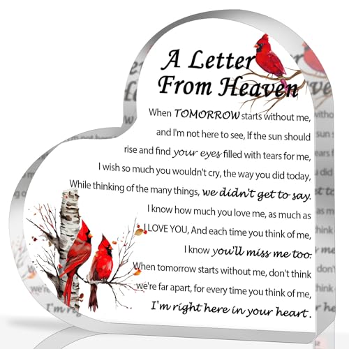 Sympathy Gifts, Red Cardinal Gifts - A Letter from Heaven
