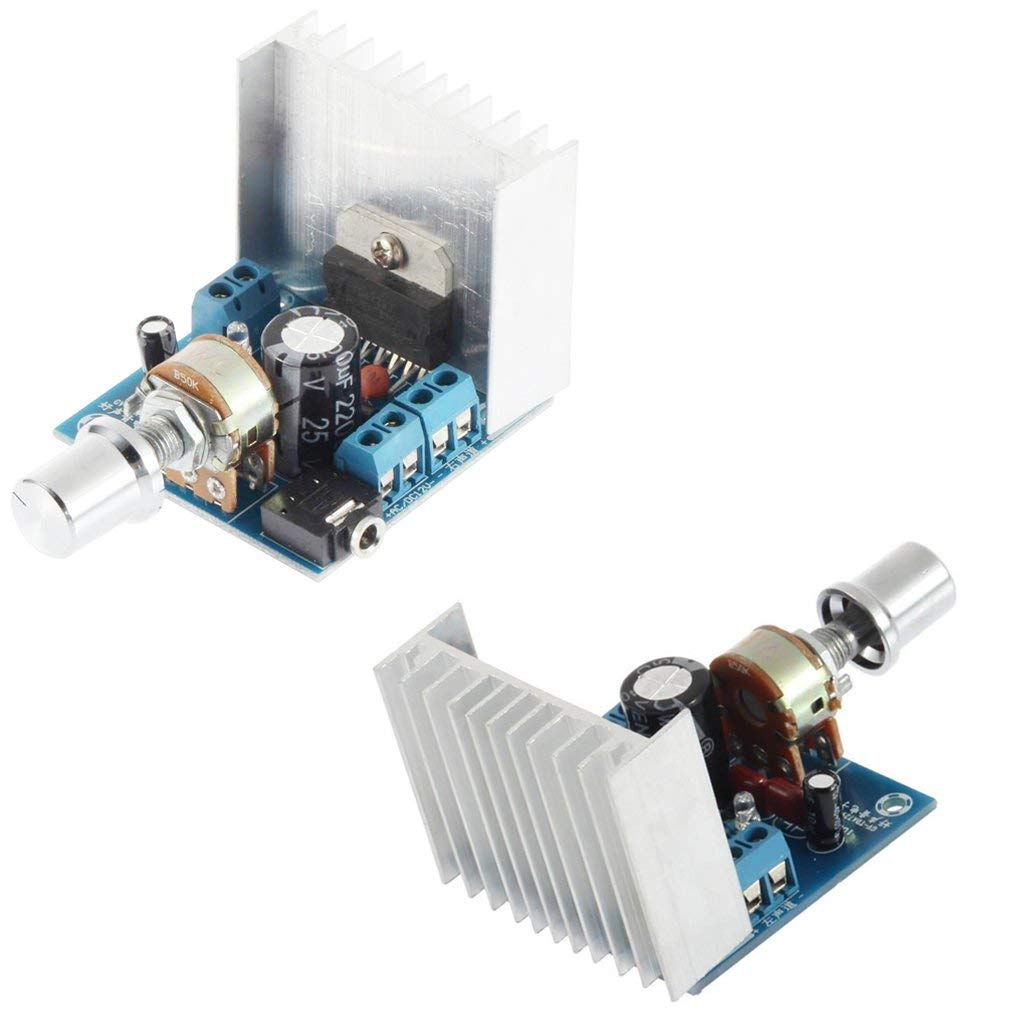 HiLetgo 2pcs TDA7297 Audio Amplifier Board 15W+15W Digital Amplifier Module 12V DC Mini Stereo Amp Amplify Dual Channel Power Stereo
