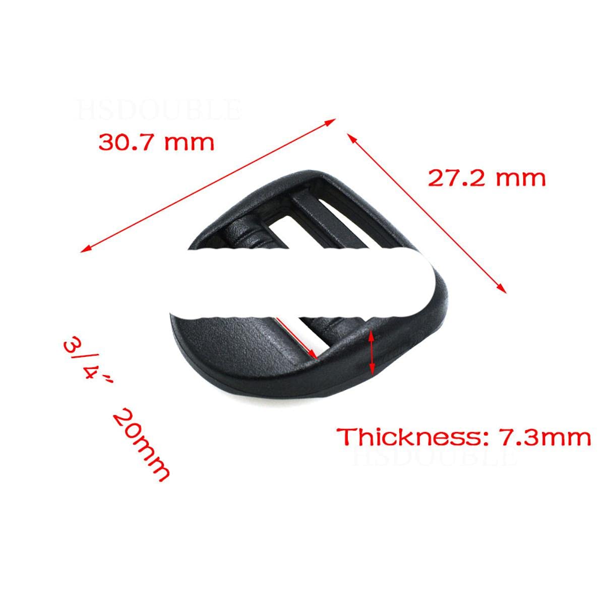 Cerradura de escalera de plástico deslizante hebilla ajustable para mochila táctica correas bolsa piezas Hardware-1000pcs, tamaño de la correa 25mm