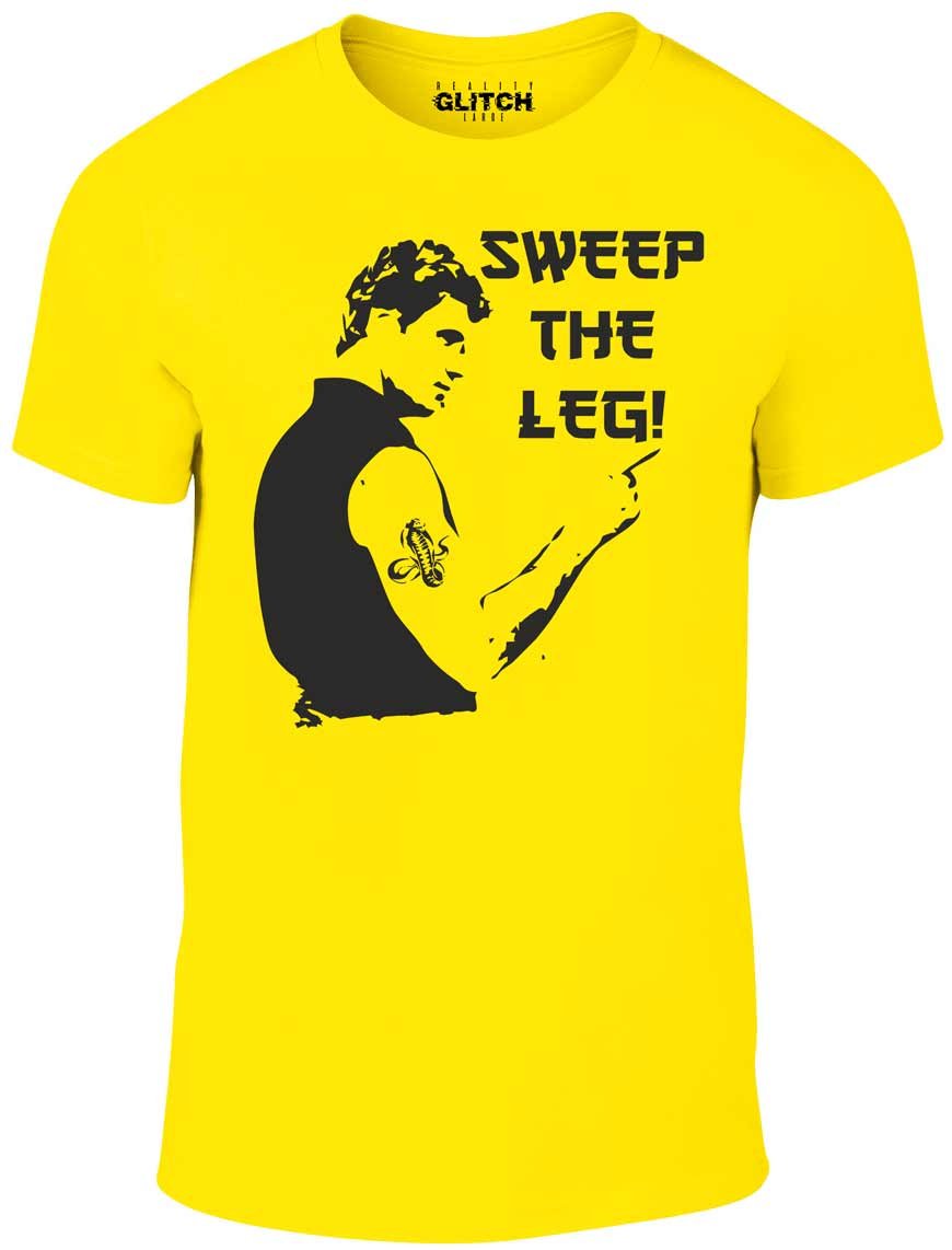 Reality Glitch Men's Yellow Sweep The Leg T-Shirt