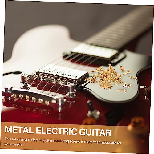 Toyvian 90 Peças Parafusos Superiores De Guitarra Parafusos De Afinador Parafusos De Guitarra Placa