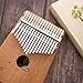 Kalimba 17 Keys Thumb Finger Piano - Mbira - Solid Mahogany and Portable with Carrying Bag and Instructions