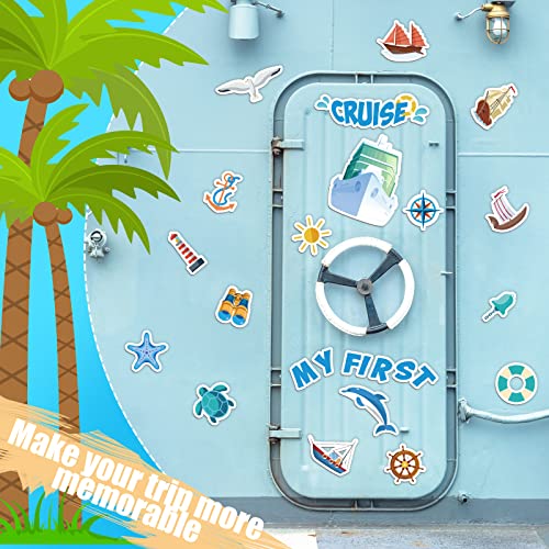 20 imanes decorativos para puerta con temática de crucero miniatura 5