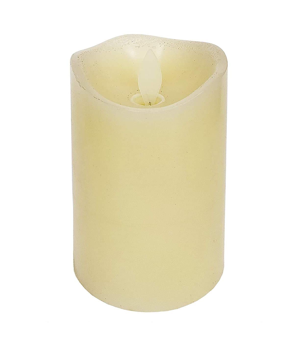 Pure Indian Candle Handpourd Vanilla Scented LED Flickering Dancing Ivory Wax Candle PICLDC202004