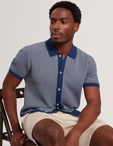 Camiseta Ted Baker para Hombre Manga Corta Tejido Pesado Texturizada Casual miniatura 4