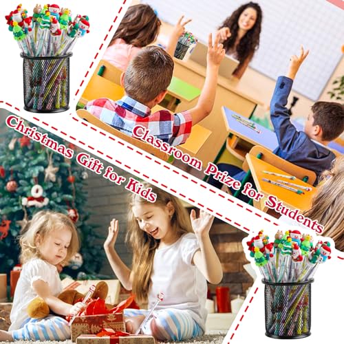 FOIMAS 24 lápices navideños multicolor para niños miniatura 5