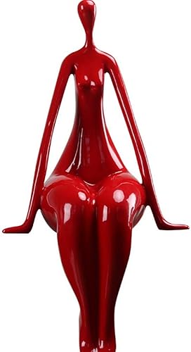 Estatuas de escultura de estatuas, sexy señora yoga diseño personaje estatuas arte moderno simple creativo decoraciones de Navidad para el hogar