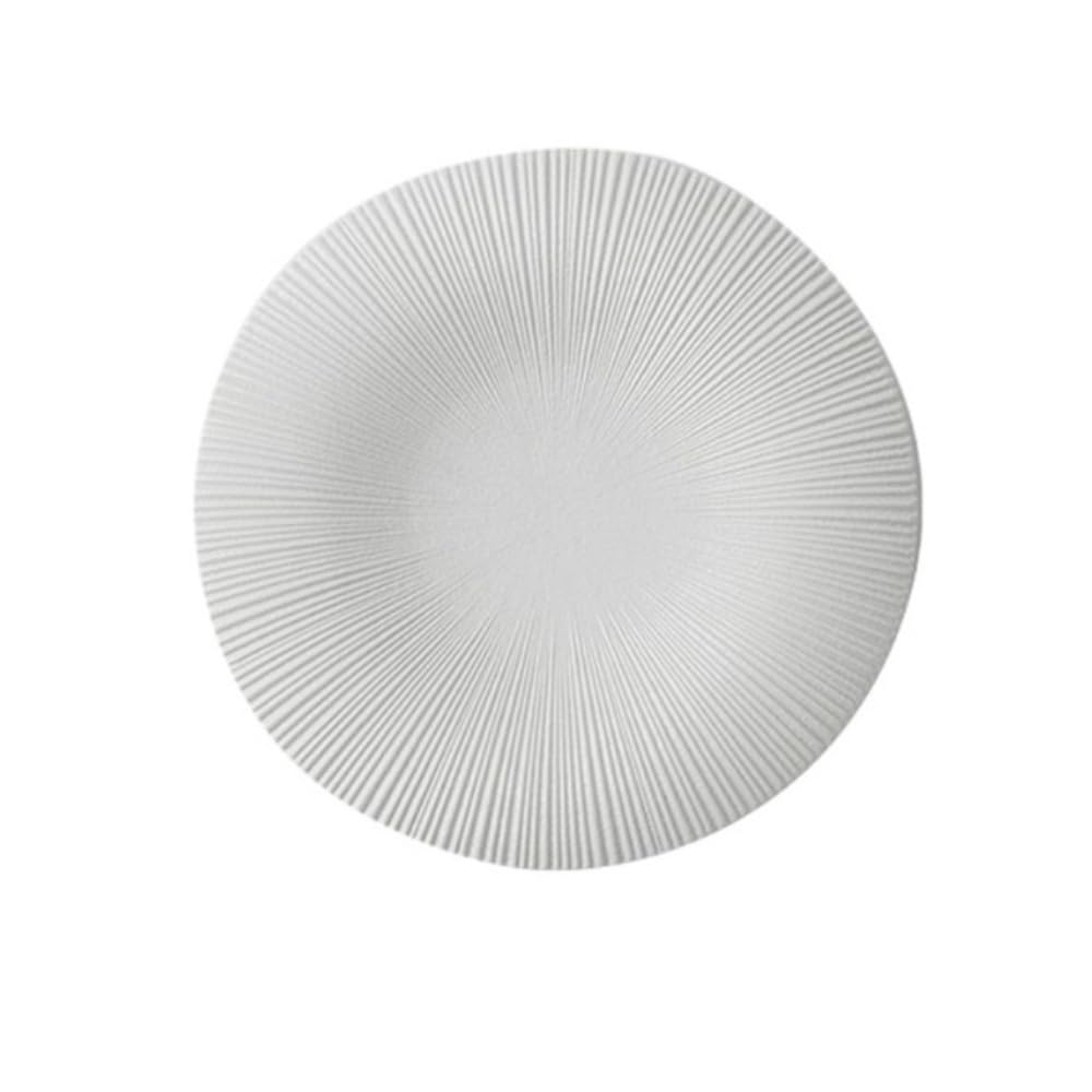 Ceramiczne talerze obiadowe, płaskie, okrągłe, płytkie talerze do serwowania, idealne do steków i dań głównych, 18 cm