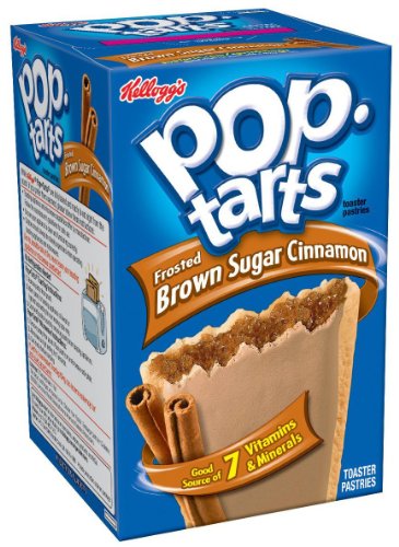 Kelloggs Pop Tarts Relleno de Canela, Azúcar Moreno y Glaseado - 8 Unidades