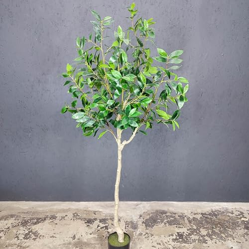 5.5ft Tall Artificial Bay Leaf Tree,Laurus Tree,Bay Tree,Laurel Tree Artificial Tree,Silk Tree,Silk...