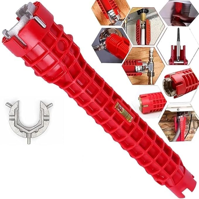Bitnex 8 in 1 Multifunctional Kitchen Faucet Sink Basin Wrench, Basin Wrench Plumbing Tools,Multi-Purpose Plumbing Wrench Faucet for Pipe and Tub Drain Removal Nut Wrench (1) (B0DFHKZ8SN) Amazon Price History, Amazon Price Tracker