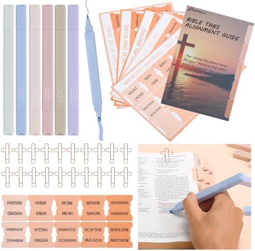 Laminated Bible Tabs for Women 75 Bible Study Kit W/ 20 Cross Paper ...