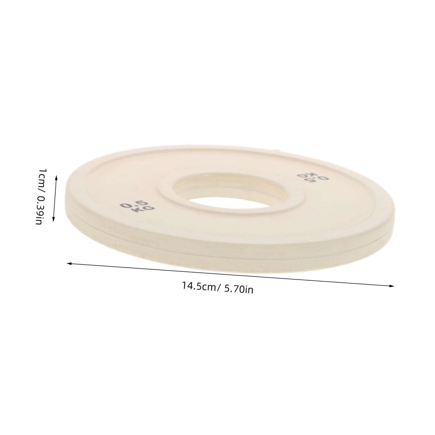 Totority Ergonomic Rubber Bumper Plate Set for Weight Lifting Home Gym Change Plates Fractional Weights