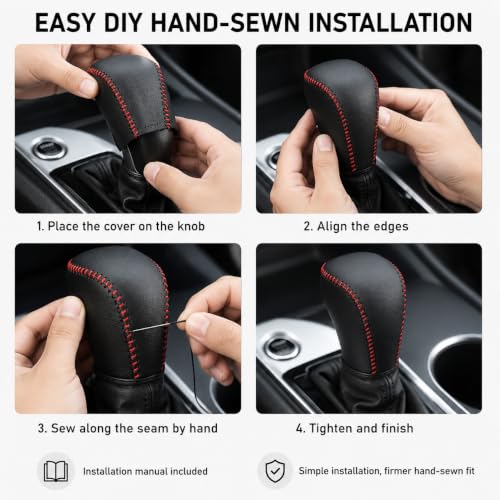 Great-luck Shift Knob Cover for Nissan Altima Frontier Kicks Versa Sentra by Great-luck - Used condition - Image 5