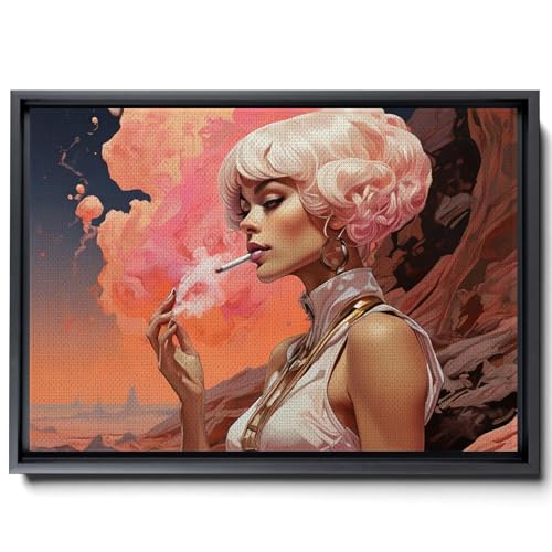 70s Art Vintage Surreal Canvas Wall Art Trendy Abstract Aesthetic