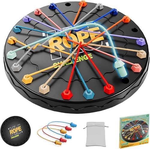 2-Pack High Visibility Knot Challenge Toy & Travel-Sized Brain Te...