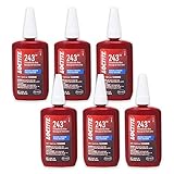Loctite 1330906-6PK Medium Strength Surface Insensitive Threadlocker 243-36 ml Tube, (Pack of 6)