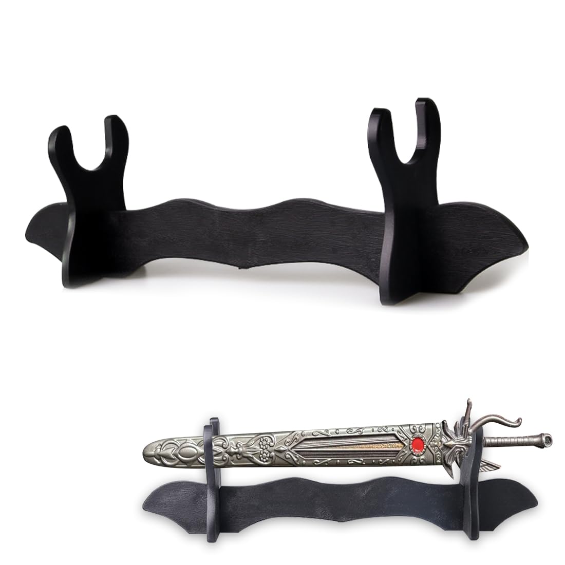 Supporto per Spada Decorativo, Supporto per Spada Samurai, Supporto per Spada Katana, Espositore per Spada da Samurai per Coltelli, Pugnali a Casa o in Ufficio