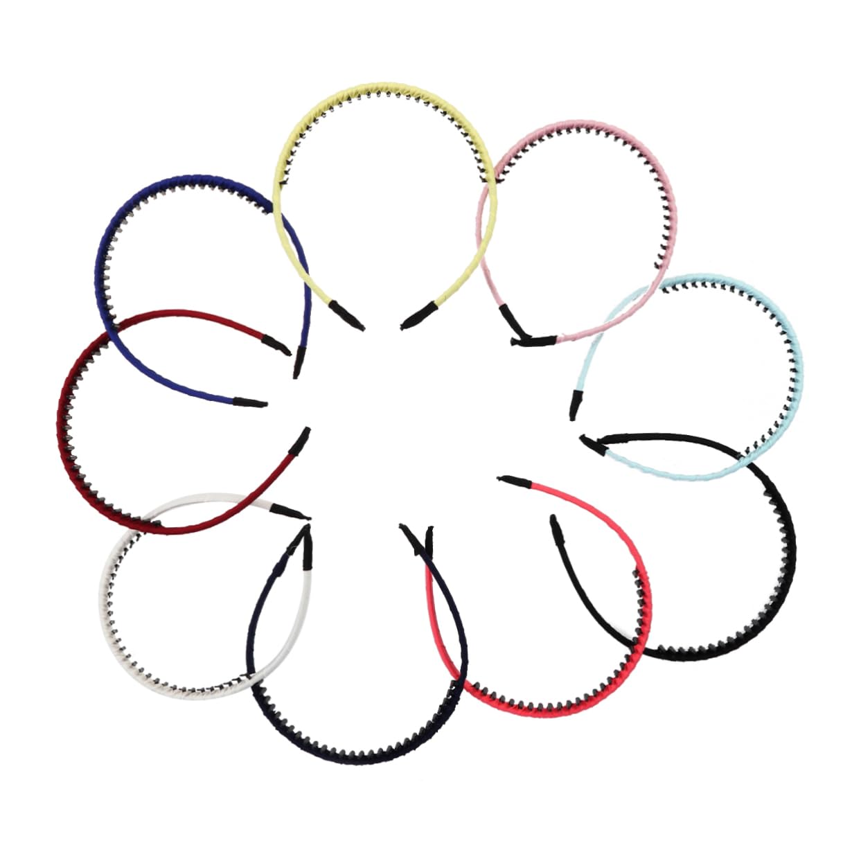 Didiseaon 27pezzi Cerchietto Toothed Headband Tessuto Da Colorati Per Ragazze e Donne Accessori Per Leggeri e Antiscivolo Perfetti Per Occasioni Quotidiane e Festive