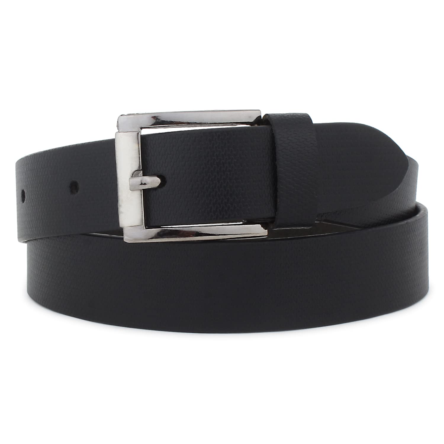 Zacharias Boy's Genuine Leather Belt for kids kb-009_Black (Pack of 1) (8-12 Years) - Image 2 thumbnail