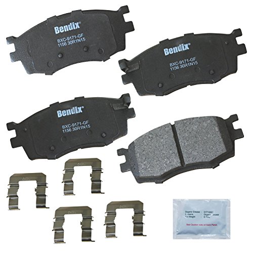 Bendix Priority1 CFC1156 Ceramic Front Brake Pads for Dodge Attitude 2011-2006, Hyundai Accent 2011-2006, JAC J4 2020-2018, Kia Rio 2011-2006, Rio5 2011-2006