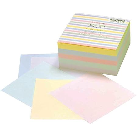 Amazon アピカ ブロックメモ ストライプ 無地 Memo501n 5色 メモ帳 文房具 オフィス用品