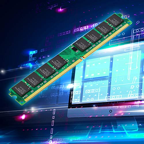Image of 4GB Kit (2 X2 GB) DDR2-800 MHz Udimm RAM, 2GB 2Rx8 PC2-6400U-666 240-PIN CL6 1.8V Unbuffered Non-ECC Desktop Memory Modules
