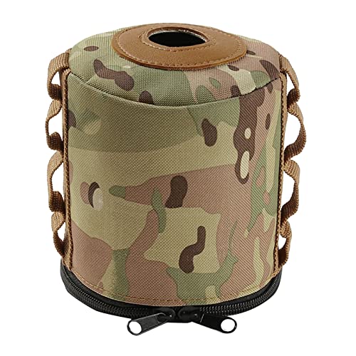 ICRPSTU Mini Tanque de Gás Universal Capa Protetora Com Cinta Lateral para Armazenamento de Acampamento Ao Ar Livre e Caminhadas (Lata plana grande)