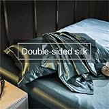 Silk Pillowcase Multicolor 48x74cm 2 pcs(Aqua)