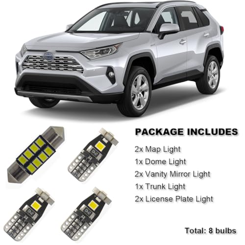 Kit de luces LED interiores para Toyota RAV4 2016-2021 miniatura 2