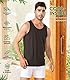 DAVID ARCHY Herren Tank Top Unterhemd mit Rundhals-Ausschnitt aus Bambusfaser,3er Pack