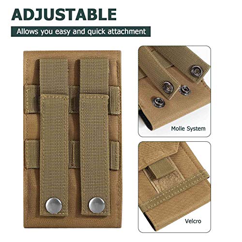 Dounto Tactical Phone Holster Large Belt Phone Pouch Molle Carrying Cover Case For Less 6.5" Phone #TOP5
