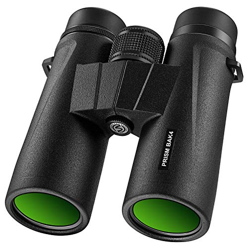 Braoses Binoculars for Adults, 10x42 Binoculars with Low Night Vision, Compact HD Binoculars