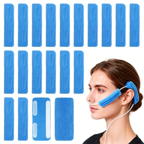 ZAPNO Nasal Cannula Ear Cushions, Soft Oxygen Tubing Protectors, 20 Pack